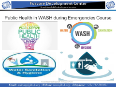 Public Health in WASH during Emergencies Course 1