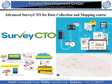 Advanced SurveyCTO for Data Collection and Mapping course, Mombasa city, Mombasa county,Mombasa,Kenya