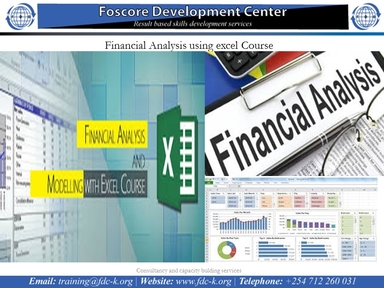 Financial Analysis using excel Course 1, Nairobi, Nairobi County,Nairobi,Kenya