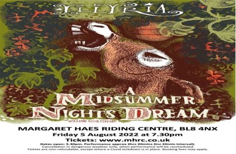 Midsummer Nights Dream, Outdoor Theatre by Illyria, Bury, England, United Kingdom