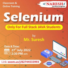 Attend Free Demo On Selenium By Mr. Suresh