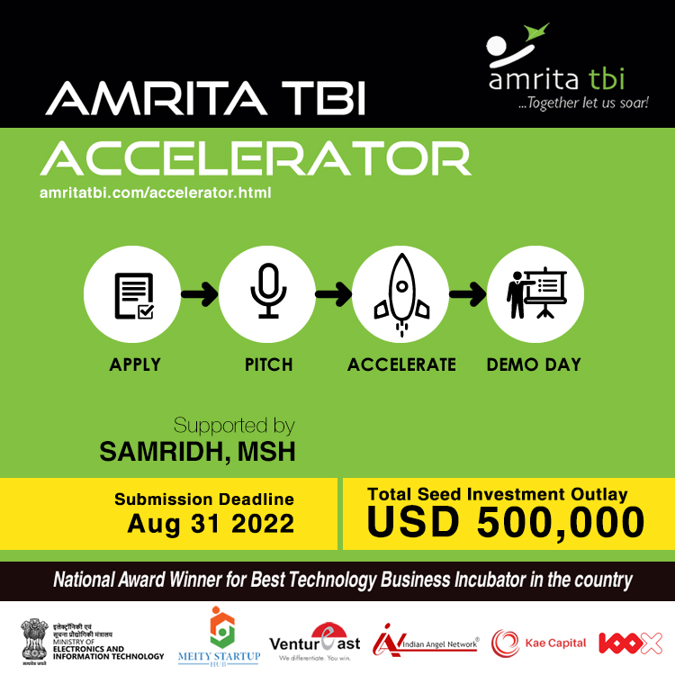 Amrita TBI Accelerator 2022, Kasavanahalli, Karnataka, India