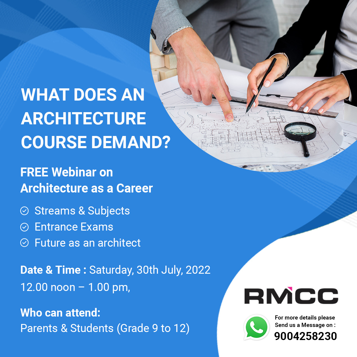 KNOW ALL ABOUT ARCHITECTURE AS A CAREER, Online Event