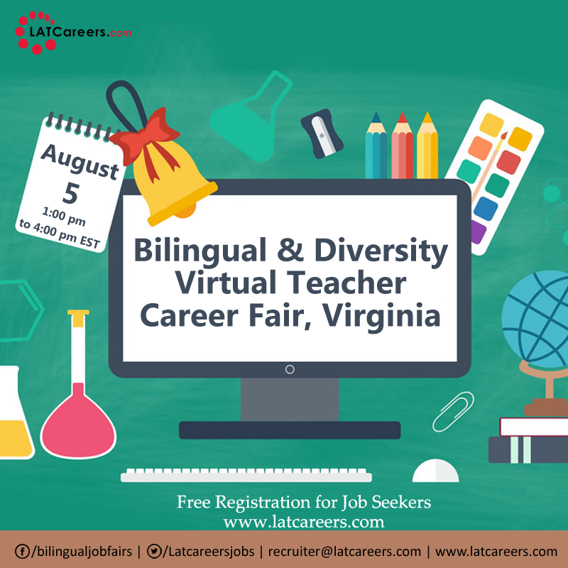 Bilingual & Diversity Virtual Teacher Career Fair Virginia, Online Event