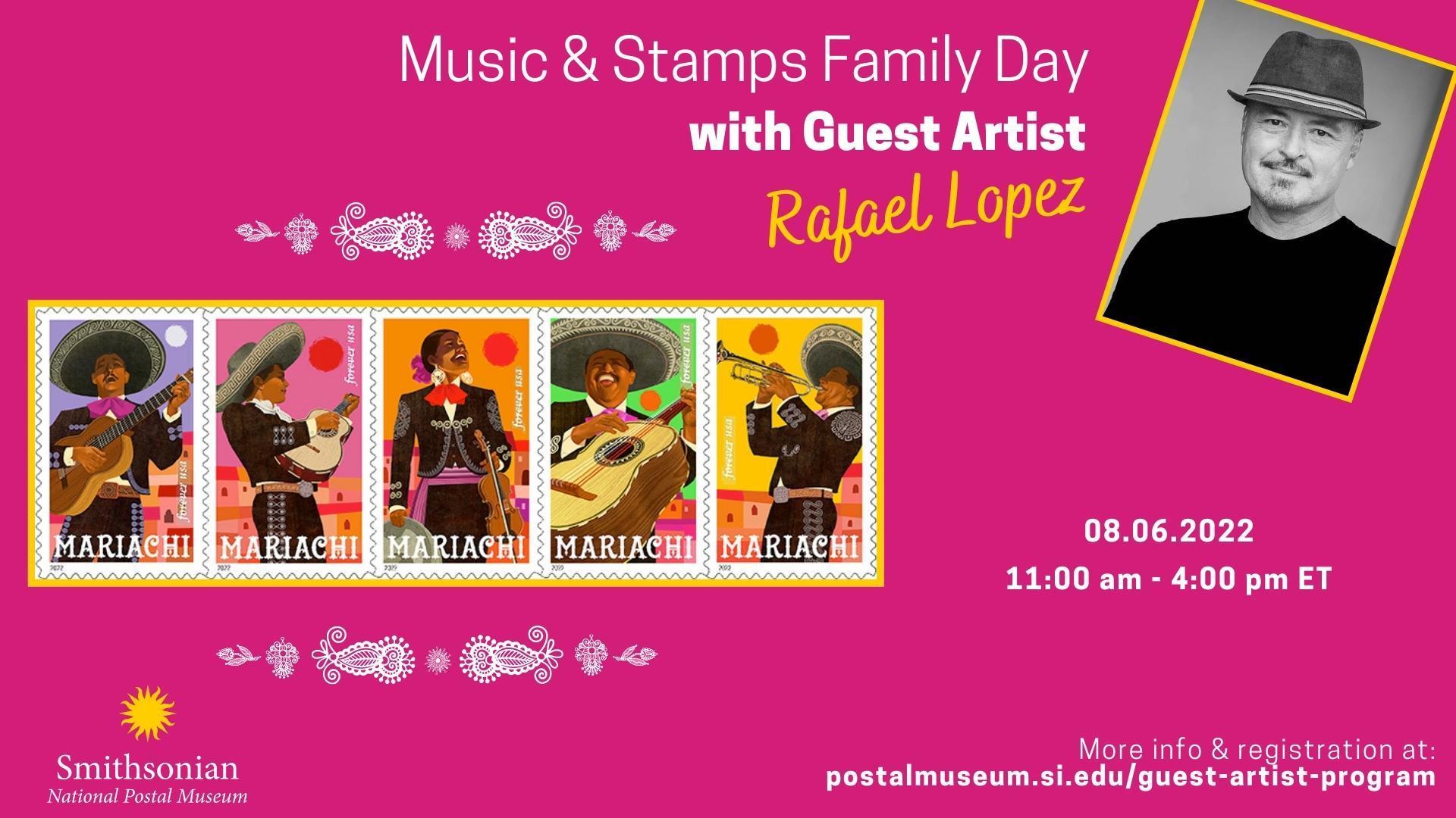 Music and Stamps Family Day with Guest Artist Rafael Lopez, Washington,Washington, D.C,United States