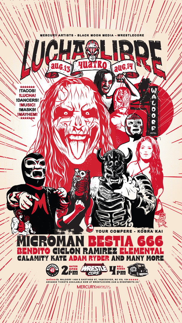 LuchaLibre Spectacular Quatro, Vancouver, British Columbia, Canada