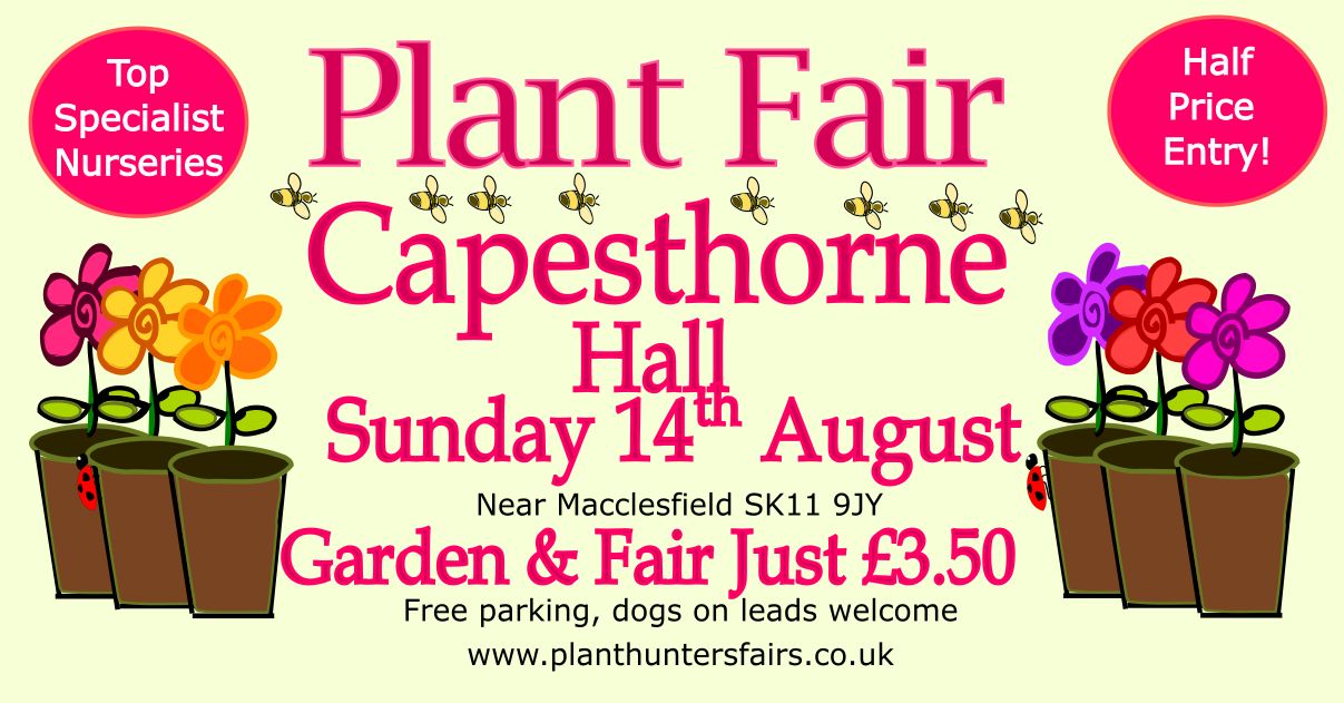 Plant Hunters' Fair at Capesthorne Hall and Garden on Sunday 14th August, Macclesfield, England, United Kingdom