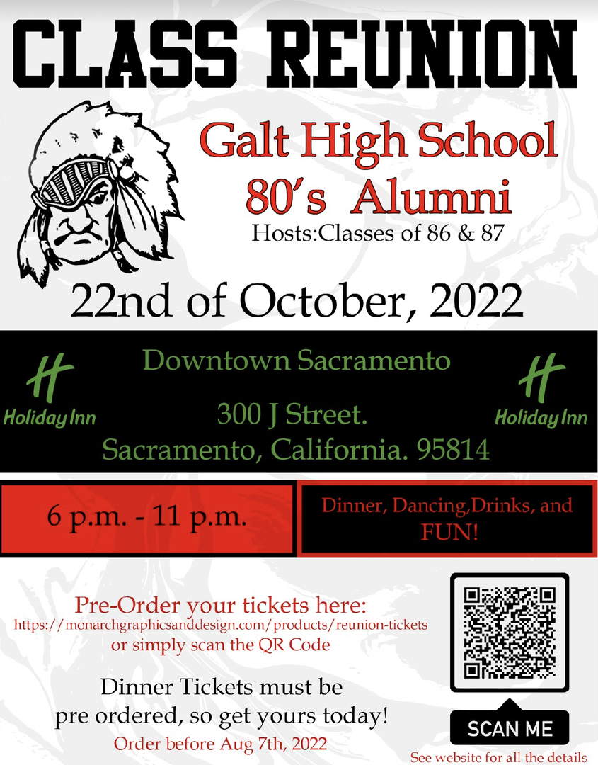 Galt High Reunion - 80's alumni and friends, Sacramento, California, United States