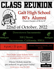 Galt High Reunion - 80's alumni and friends