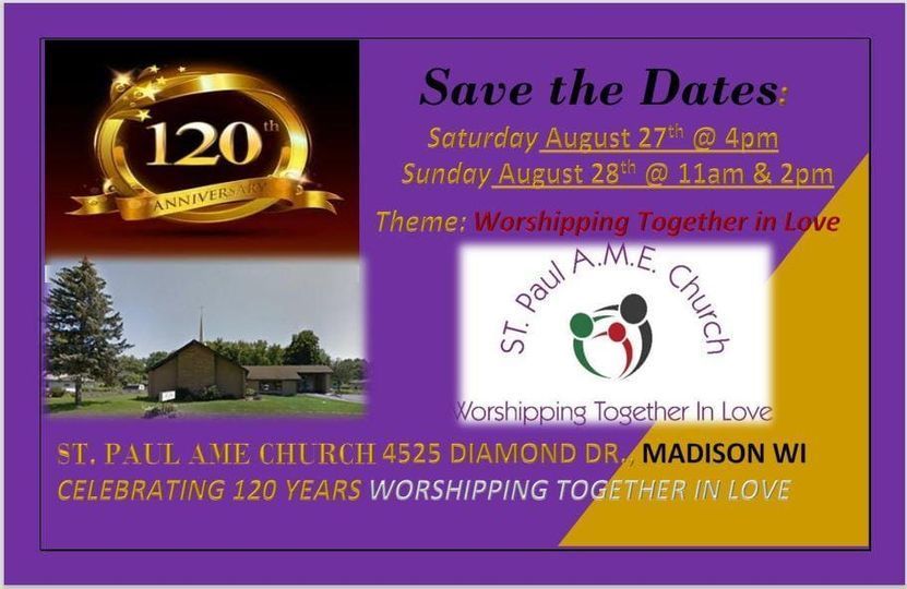 Church 120th Anniversary, Madison, Wisconsin, United States