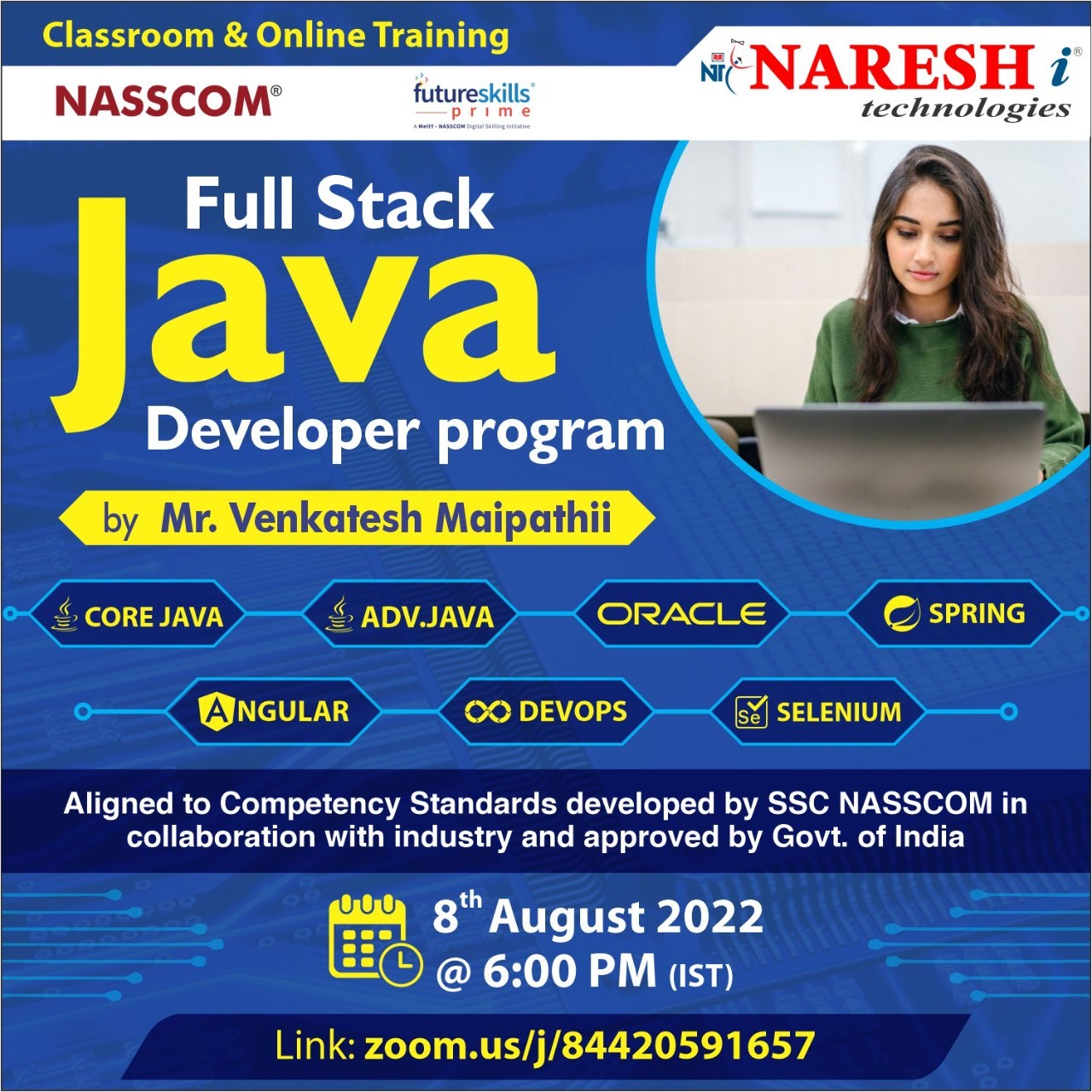 Free Demo On Full Stack Java Developer Program in Hyderaba - NareshIT, Online Event