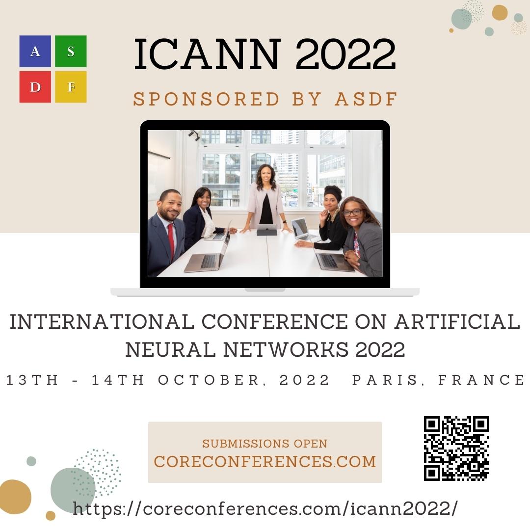 International Conference on Artificial Neural Networks 2022, Paris, France
