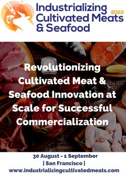 Industrializing Cultivated Meats and Seafood, San Francisco, California, United States