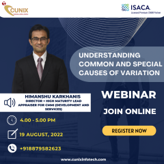 Webinar on Understanding Common and Special Causes of Variation