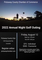 Pickaway County Chamber of Commerce Annual Night Golf Outing