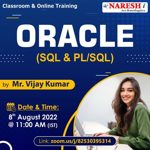 Attend Free Demo On Oracle by Mr. Vijay Kumar., Online Event