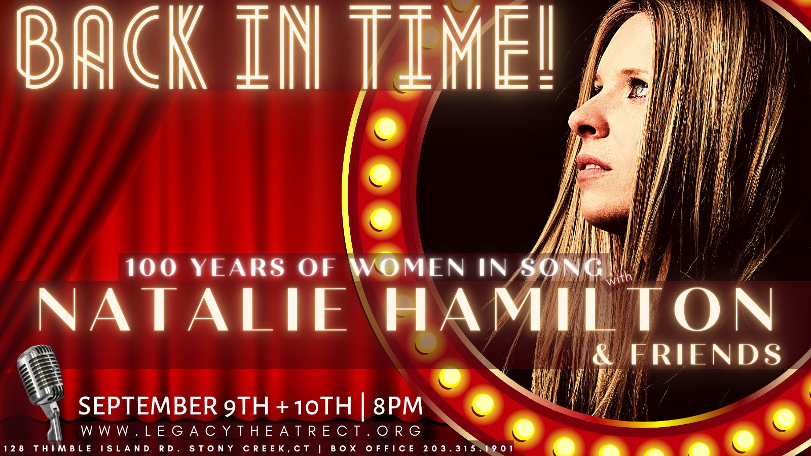 Back In Time with Natalie Hamilton: 100 Years of Women In Song, Branford, Connecticut, United States