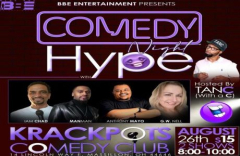 Comedy Hype with Blue Boy Entertainment at Krackpots Comedy Club
