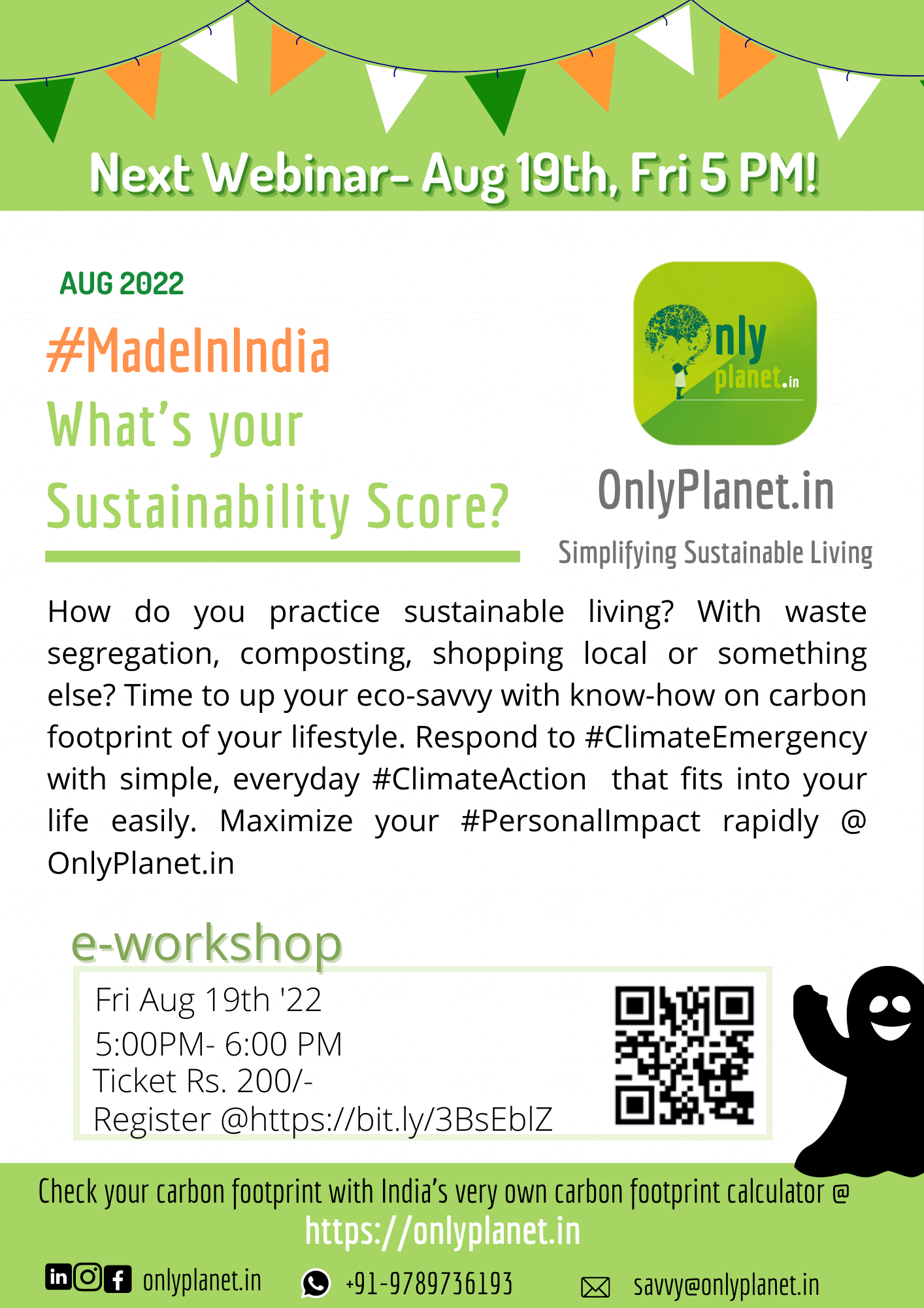 WHAT'S YOUR SUSTAINABILITY SCORE?, Online Event