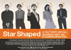 STAR SHAPED CLUB - A PULP SPECIAL! - BRITPOP and 90's INDIE - KOMEDIA BRIGHTON - SEPT 10th 2022
