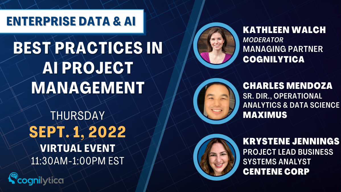 Best Practices in AI Project Management Panel, Online Event