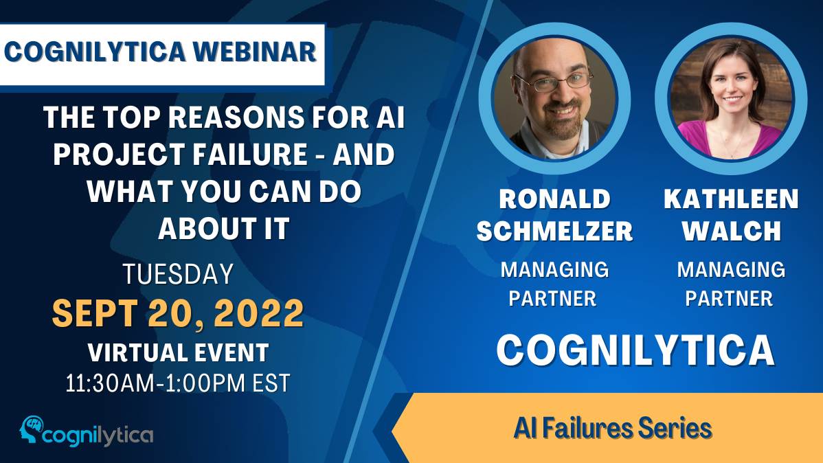 The Top Reasons for AI Project Failure - and What you can Do about it, Online Event