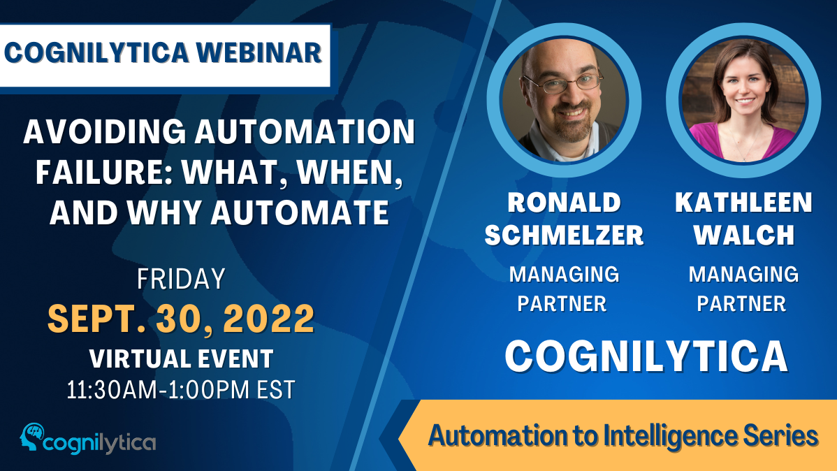 Avoiding Automation Failure: What, When, and Why Automate, Online Event