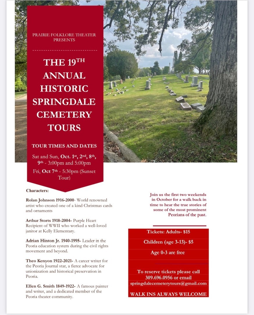 The 19th Annual Springdale Cemetery Tours, Peoria, Illinois, United States