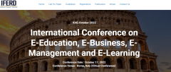 2022–International Conference on E-Education, E-Business, E-Management and E-Learning, 17 October, Rome