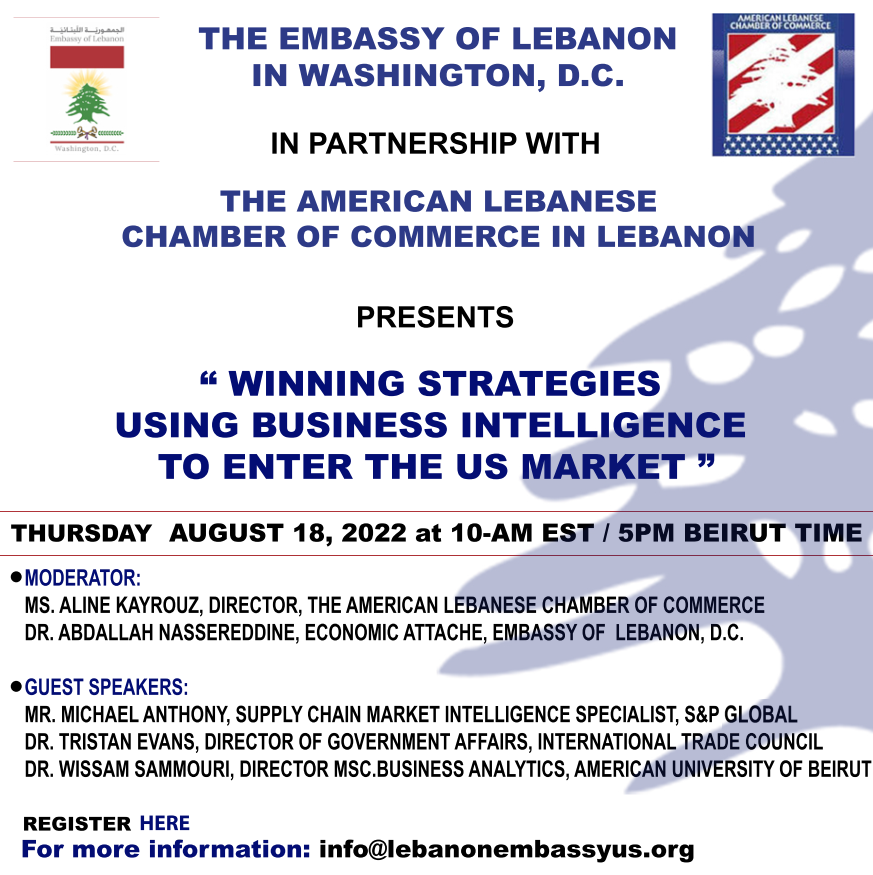 Winning Strategies using Business Intelligence to Enter the US Market, Online Event