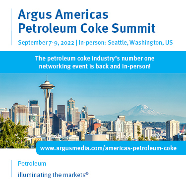 Argus Americas Petroleum Coke Summit | The Westin Seattle, Washington, US | September 7-9, 2022, Seattle, Washington, United States