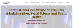 Hanoi International Conference on Business Administration, Social Science and Public (ICBASPH) Scopus indexed