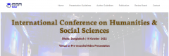 [Virtual] International Conference on International Conference on Humanities & Social Sciences