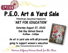 P.E.O. Art and Yard Sale