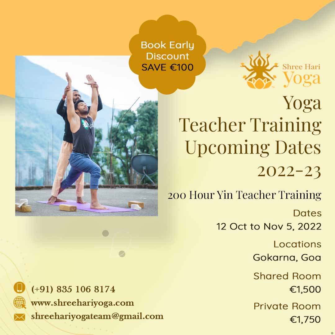 200 Hour Yin Yoga Teacher Training, GOKARN, Goa, India