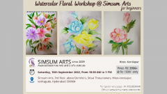 Watercolor Floral Workshop @ Simsum Arts
