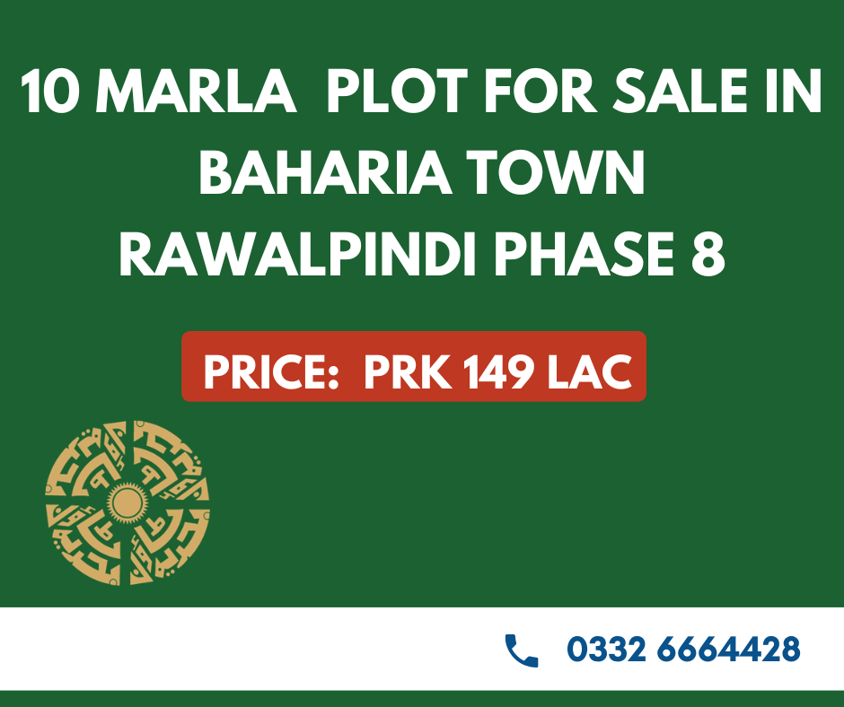 10 Marla Residential C block Bahria Town Phase 8, Bahria Town Islamabad, Islamabad, Pakistan