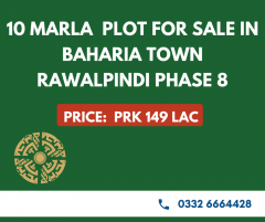 10 Marla Residential C block Bahria Town Phase 8