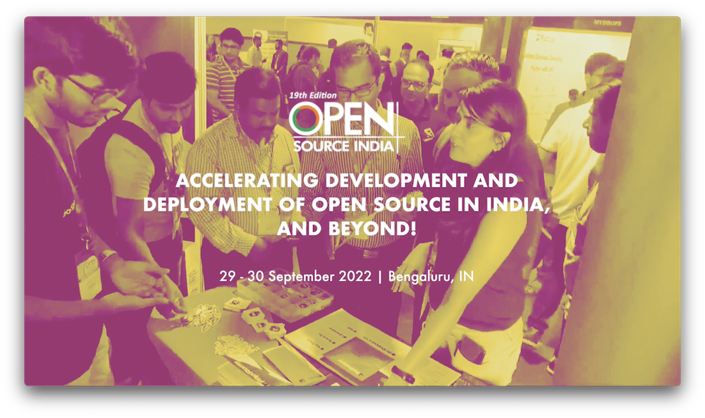 Open Source India 2022, Bangalore, Karnataka, India