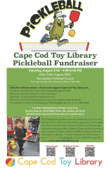 Cape Cod Toy Library PickleBall Fundraiser