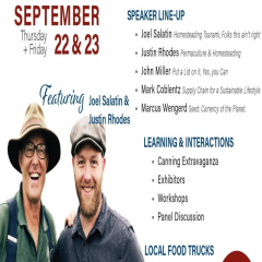 Superb Food Independence Summit, Sept 22-23, 2022, Timbercrest Camp and RV Park Millersburg Ohio