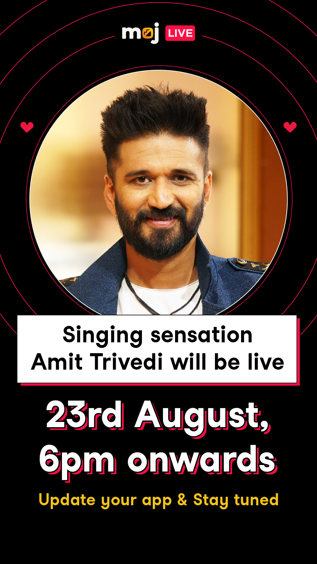 Catch Amit Trivedi LIVE on Moj as he shares some BTS gupshup about his new song ‘Samjhe Na.’, Online Event