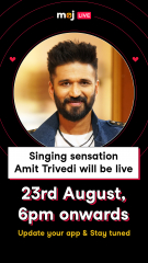 Catch Amit Trivedi LIVE on Moj as he shares some BTS gupshup about his new song ‘Samjhe Na.’