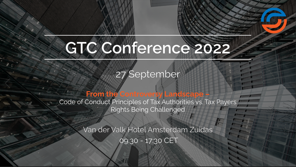 GTC (Global Tax Controversy) Conference 2022, Amsterdam, Noord-Holland, Netherlands
