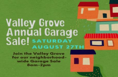 Valley Grove Annual Neighborhood Garage Sale