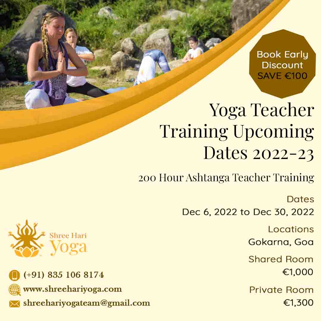 200 Hour Ashtanga Teacher Training, Gokarn, Goa, India