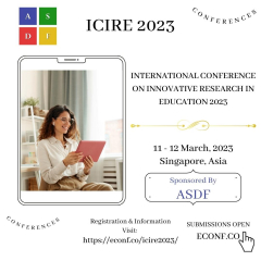 International Conference On Innovative Research In Education 2023