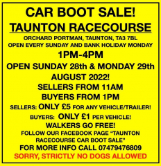 Car Boot Sale Bank Holiday Special @ Taunton Racecourse