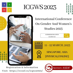 International Conference On Gender And Women's Studies 2023