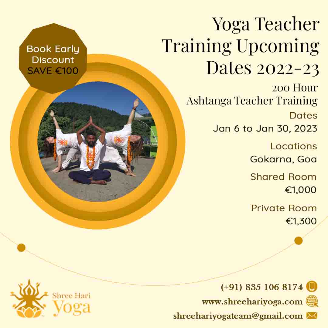 200 Hour Ashtanga Teacher Training, Gokarn, Goa, India